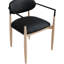 Chaise rembourrée en cuir Riccio-217157791-217157780