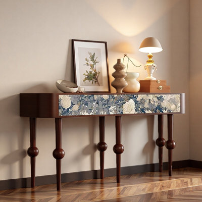 French Vintage Solid Wood Console Table