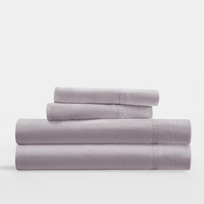 Ensemble de draps en coton uni