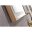 Miroir de salle de bain 96 po x 36 po à DEL, brouillard, 3 réglages de couleur, gradation continue, fixation murale, cadre en aluminium, miroir de robustesse doré brossé avec modes, intensité variable, décoration-1205443202