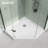 36 In. D X 36 In. W X 5 1/2 In. H Center  Drain Single Threshold Shower Base