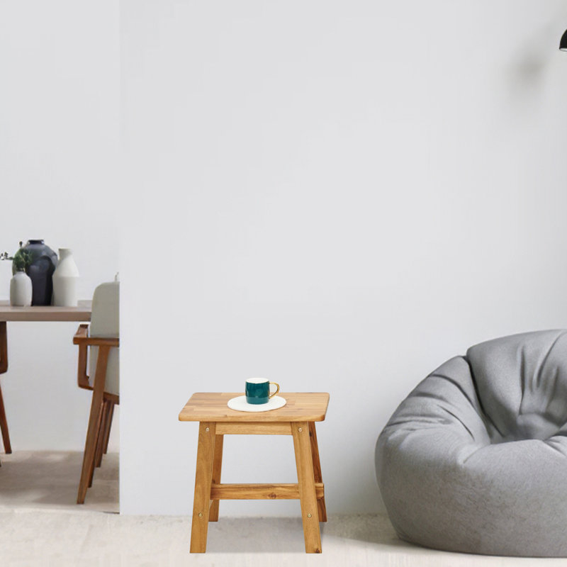 Bulerin Solid Wood Accent Stool