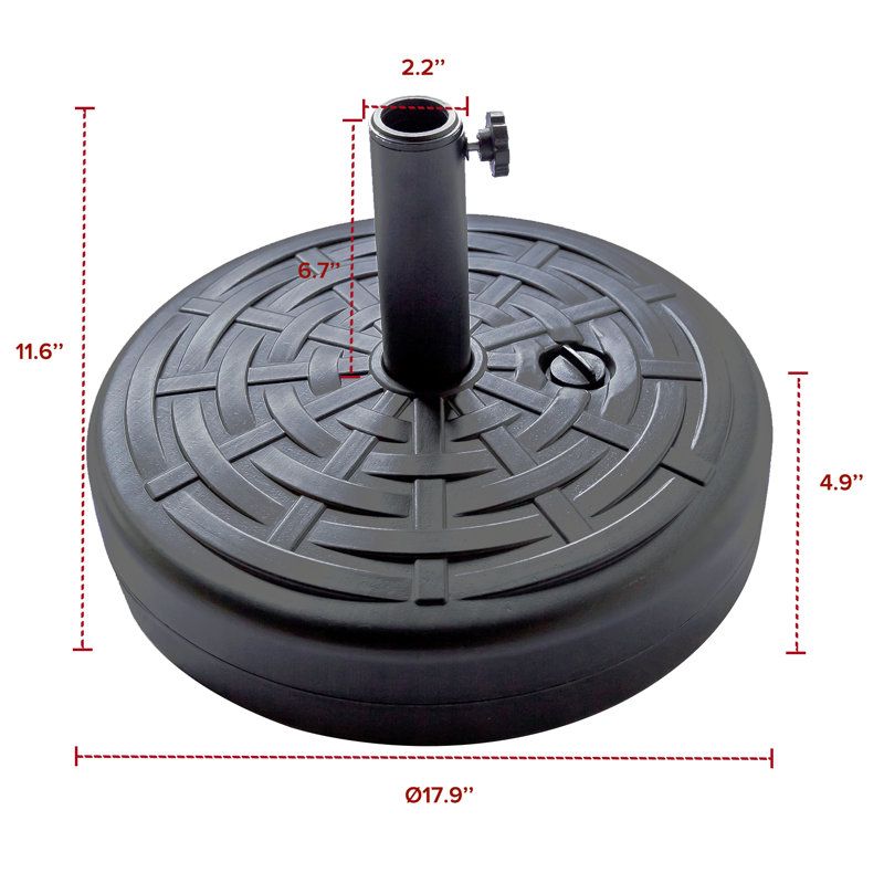Base de parasol autoportante en plastique Benjamin