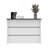 Gravette Kitchen Island, 3 Shelves, White / Dark Walnut-2020720808-2020720809