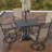Outdoor Dining Table, Patio Dining Table With 1.57" Umbrella Hole, Outdoor Metal Furniture For Patio, Graden, Backyard And Poolside, Weather-Resistant