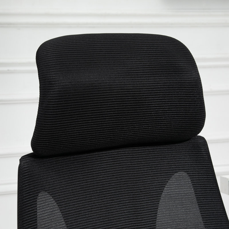 Fauteuil pivotant massant avec coussin lombaire, port USB, siège et appui-tête réglables