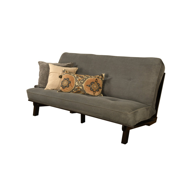 Futon double avec matelas Carson de 75 po de large Higden, Polyester tonnerre Marmont