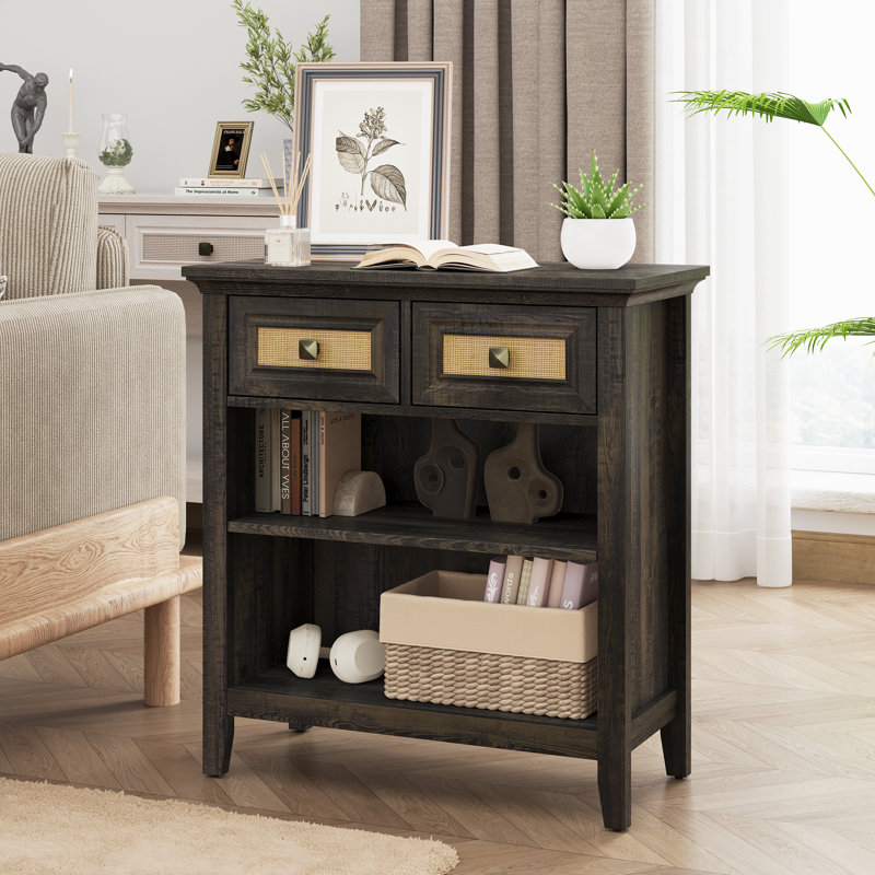 Armoire de rangement 28 po à 2 tiroirs, Gris