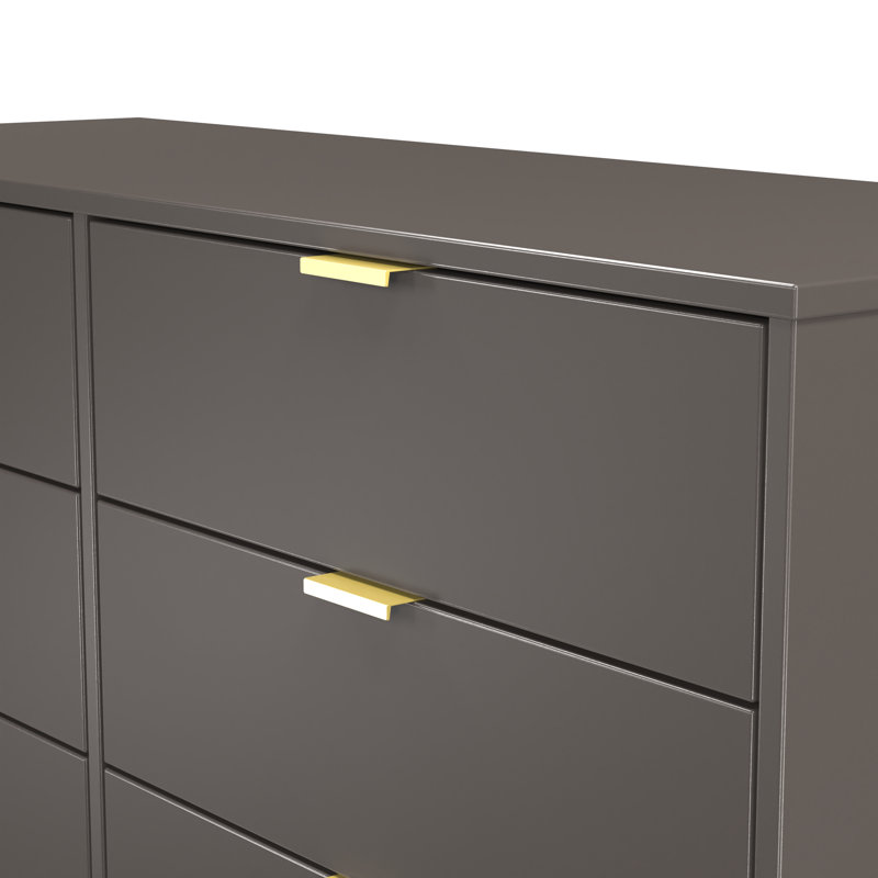Turah 6 Drawer Wide Chest (Ready Assembled), Grey