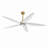Chanille 5-Blade Solid Wood Ceiling Fan with LED Light and Remote Control-1313818201-1313818200-1313818203