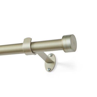 Victorine Cap Finial Single Curtain Rod