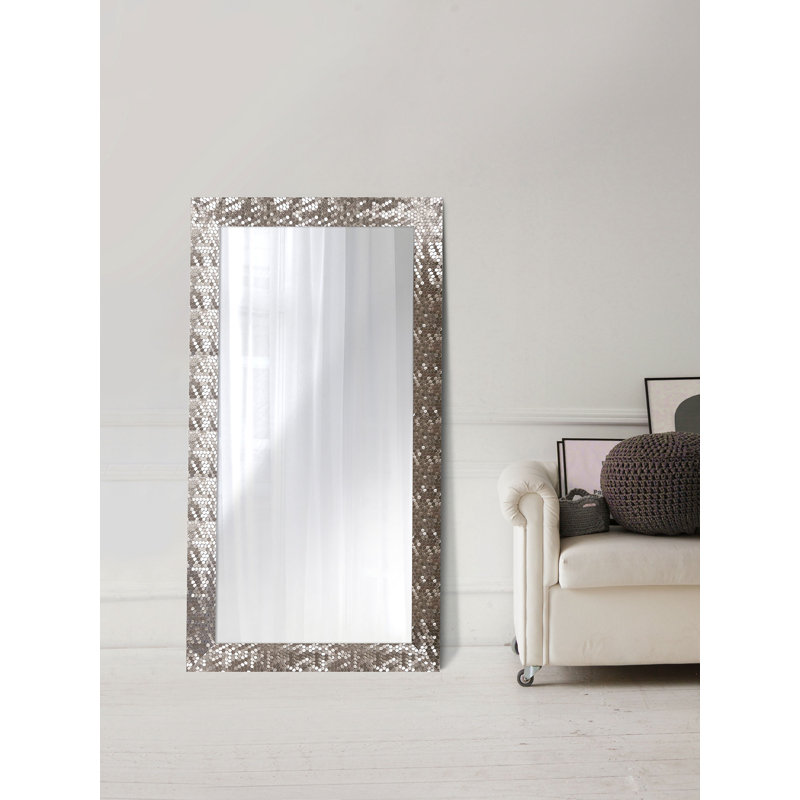 Zussen Plastic Flat Leaning Mirror, 113 cm H x 63 cm W, Satin