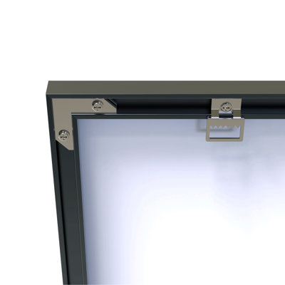 36X36" Oversized Modern Rectangle Bathroom Mirror with Balck Frame Decorative Large Wall Mirrors for Bathroom Living Room Bedroom Vertical or Horizontal Wall Mounted mirror with Aluminum Frame