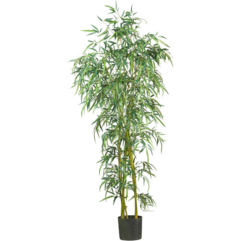 Arbre de bambou artificiel en pot, 84"