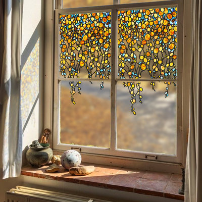 Plants & Flowers Non-Wall Damaging Window Decal