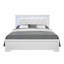 Lit King Shaker blanc avec DEL-1246352915-1246352918
