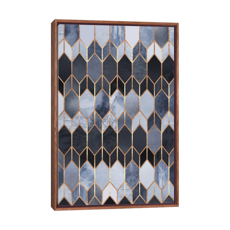 Vitrail IV par Elisabeth Fredriksson - impression, H 40 po x l 60 po x 1,5 po, Cadre bois classique