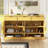 59.1" W Farmhouse Sideboard With Adjustable Shelves,3 Drawers-863499550