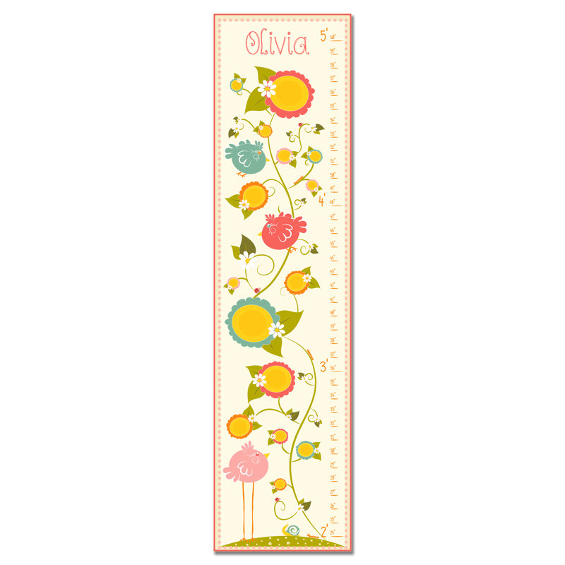 Tableau de croissance personnalisé Birds in Garden, Oui