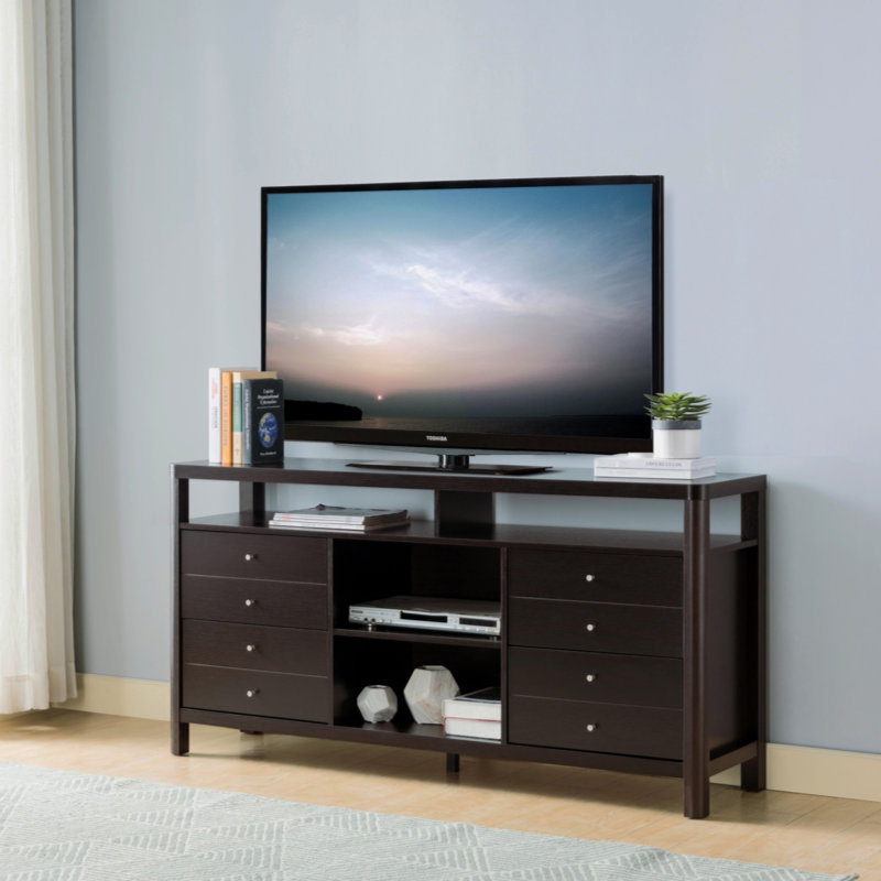 Meuble télé pour téléviseur de 65 po ou moins Bakarne, Espresso