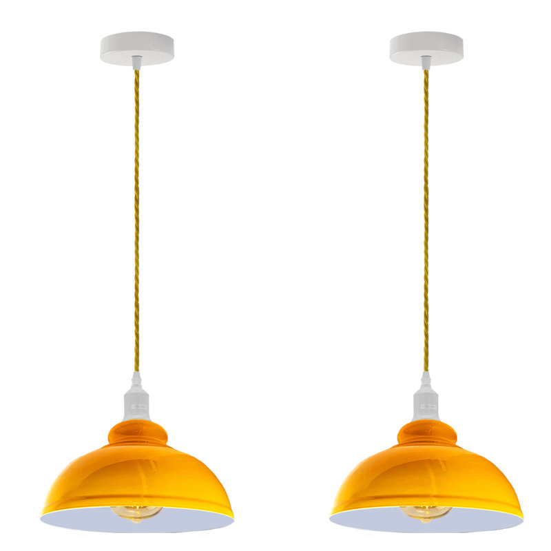 Ahearn 2 - Light Dome Pendant, Yellow, No