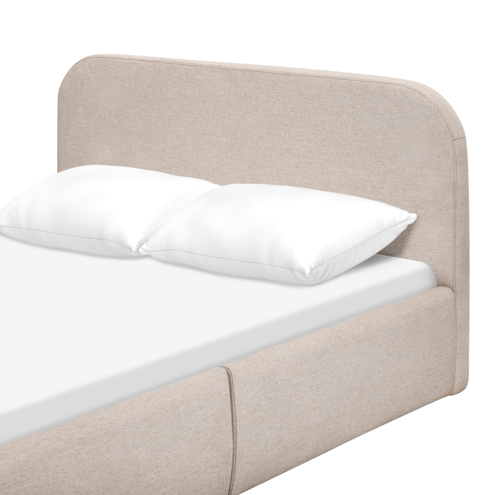 Nara Open-Frame Bed, Full, Performance Beach Eco-Weave