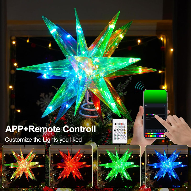 Smart Christmas Star Tree Topper
