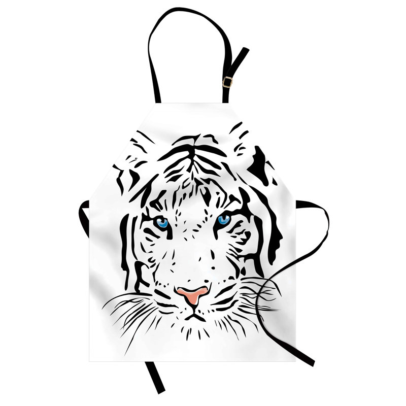 No Pattern Bib Apron