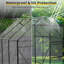 6x6 Polycarbonate Greenhouse For Outdoor Backyard Black