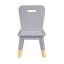 Ensemble de table et de chaises pour enfants, ensemble de 5 pièces à finition grise-885090041