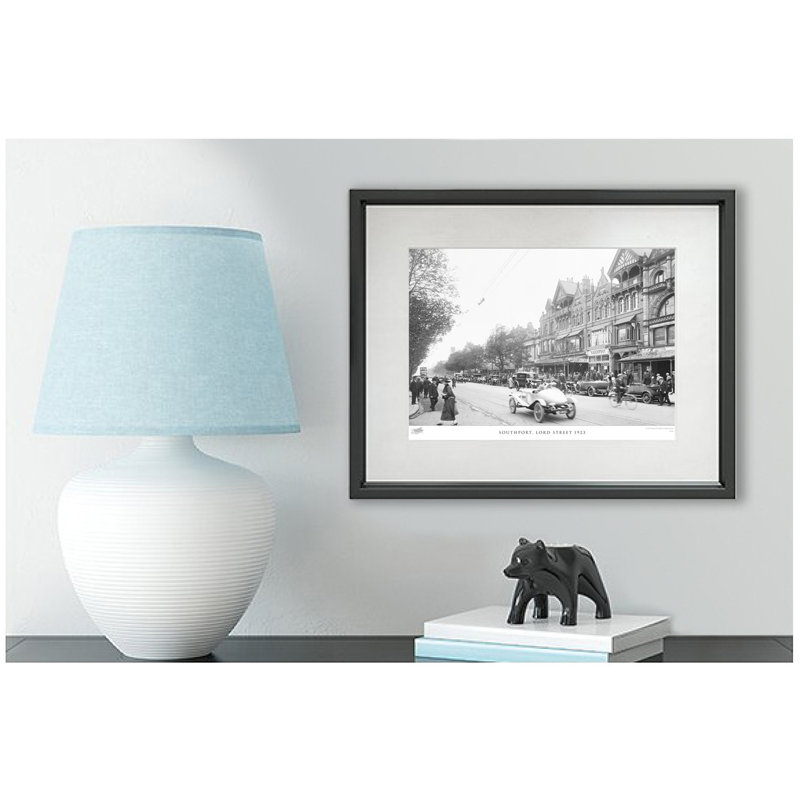 Southport, Lord Street 1923 by Francis Frith - Single Picture Frame Print, 40cm H x 50cm W x 2.3cm D