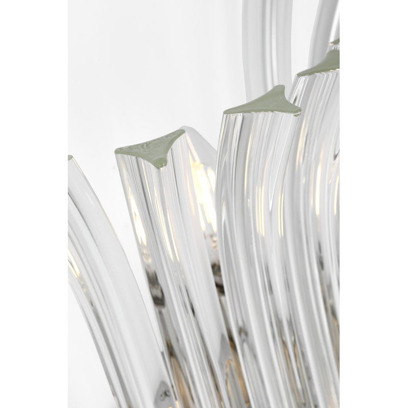 AERIN Rhine 21" Sconce with Crystal, Polished Nickel