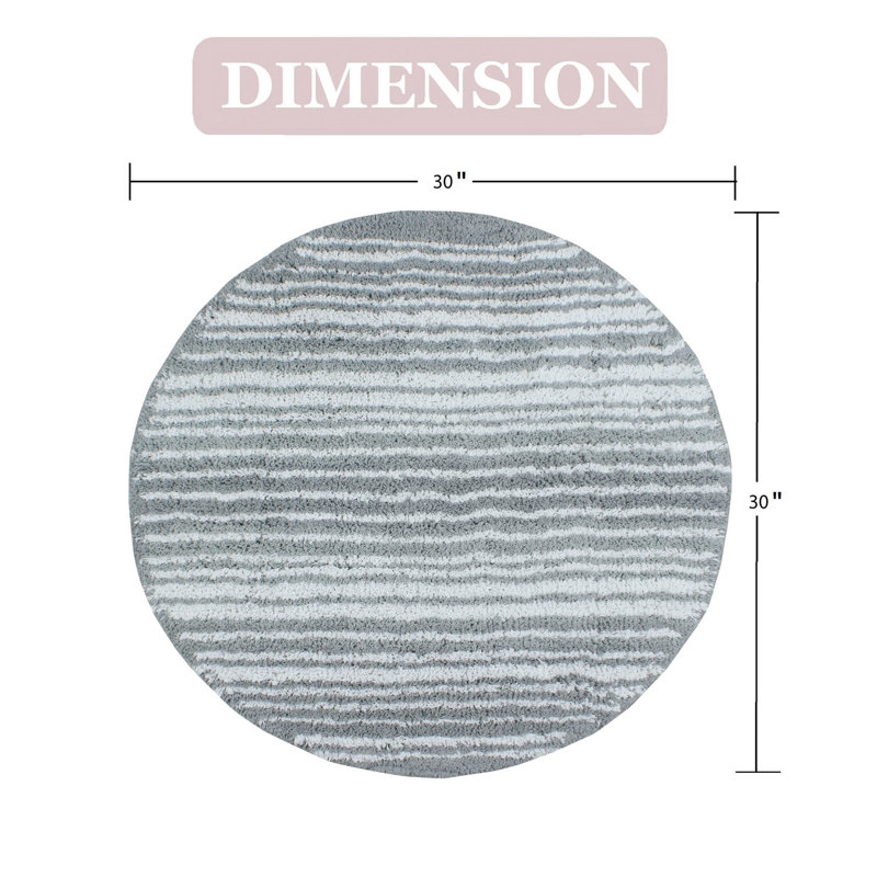 Randalynn Griffie Bath Rug, Gray