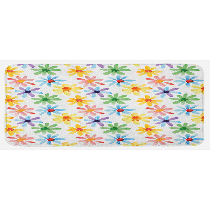 Tapis de jardin peint à la main color saison spring