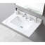 Plateau de meuble-lavabo Warmly Elegant, pierre dorée de 31 po, lavabo en céramique encastré, dosseret, pierre de 31 po à 3 trous avec meuble-lavabo encastré de 30 po, imbattable