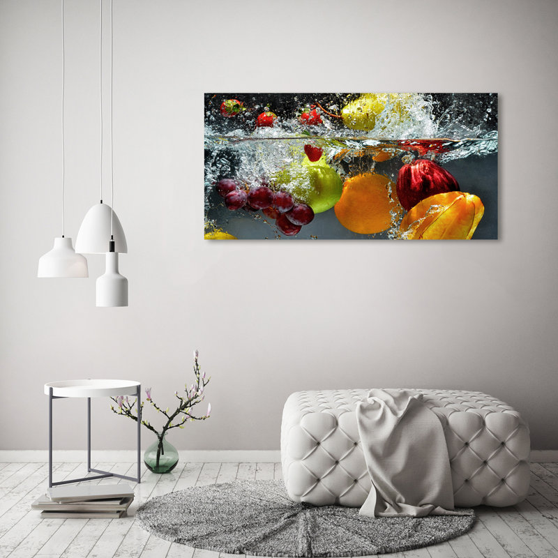 Fruits And Vegetables - Wrapped Canvas Print, 60cm H x 120cm W
