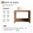 Kayannah 24.07 " W Free Standing Wall Mounted 1 Single Vanity Bathroom Vanity With Stone Top