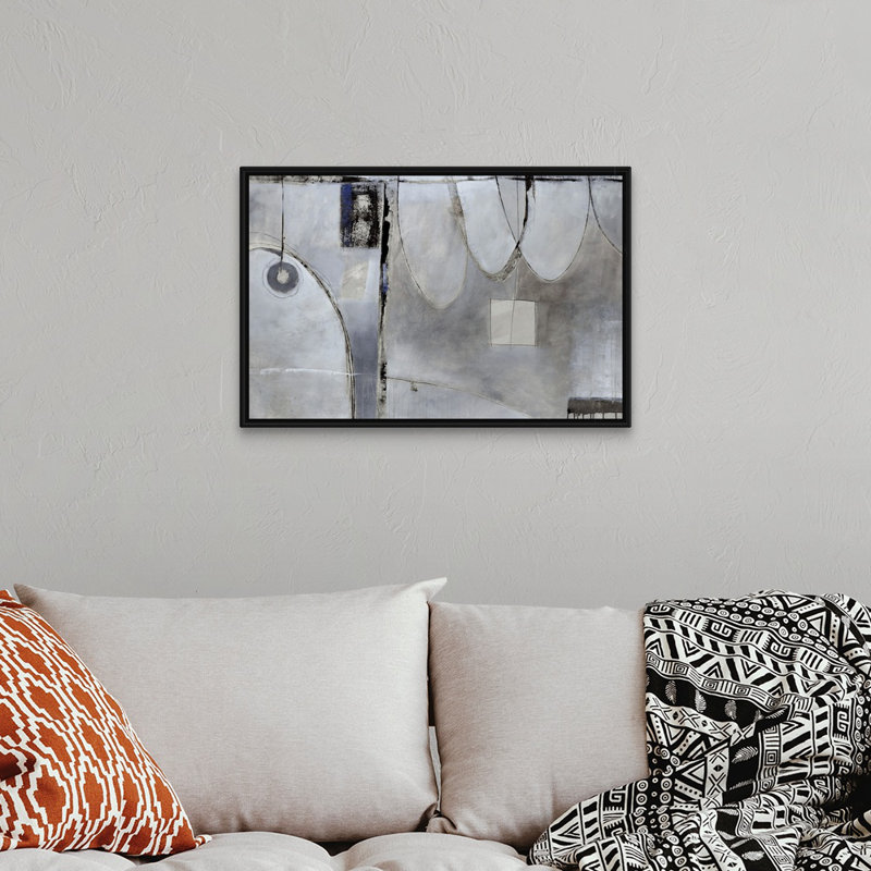Reproduction d'art sur toile, Cadre flottant noir, H 22 po x l 32 po x P 1,75po