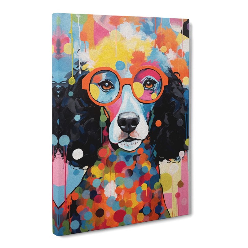 Poodle Abstract No.2 - No Frame Print, 76cm H x 50cm W x 3cm D