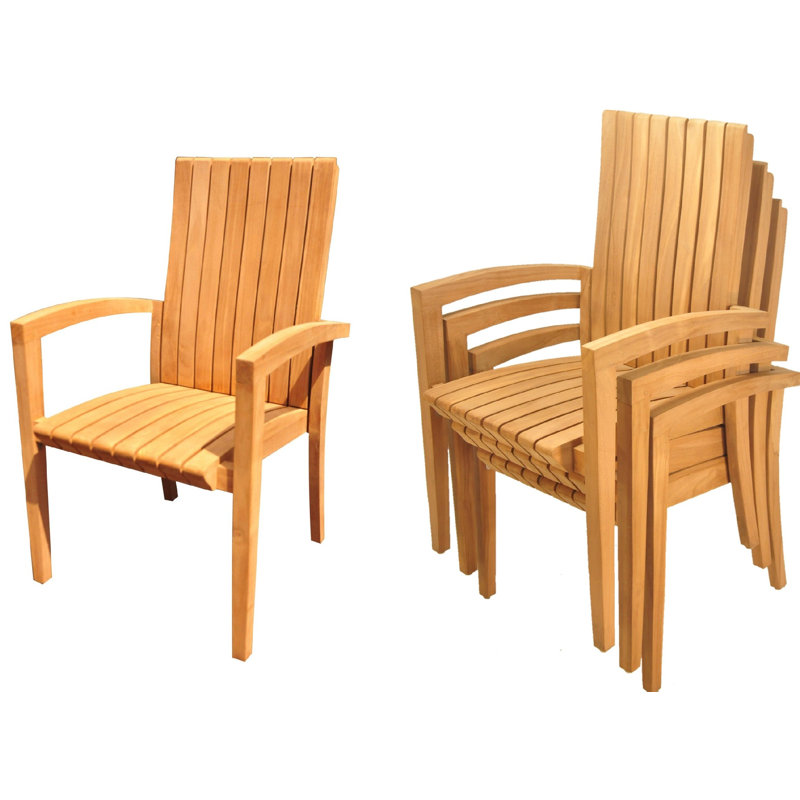 Wilkerson Outdoor 4 - Piece Teak Dining Set, 3