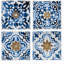 S / 4 abstrait bleu