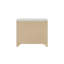 Table de chevet Jehoram Beige, aucun assemblage requis