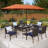 Salem 6 - Person Patio Dining Set with Rectangular Table , Cushions Included