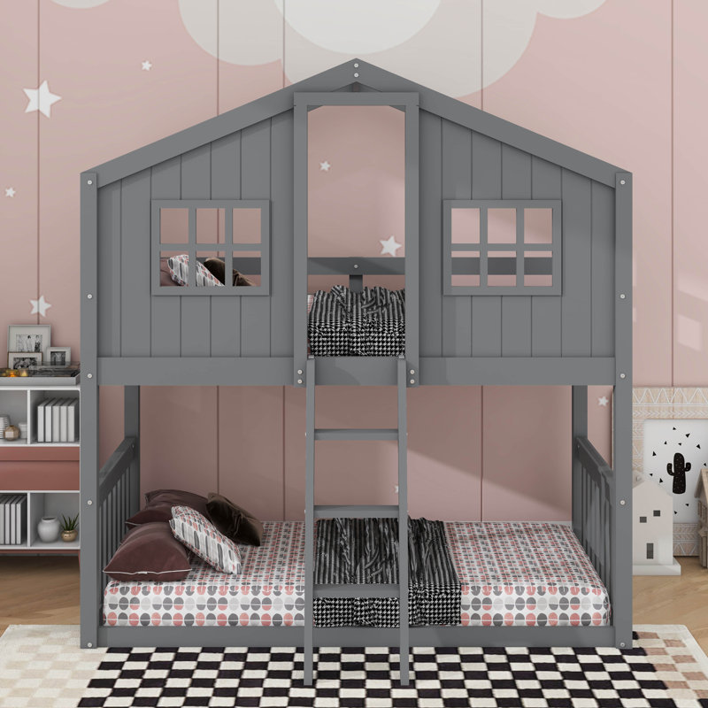 Lit superposé simple Posell par Harriet Bee, Gris