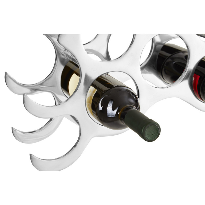 Averill Tabletop Wine Bottle Rack in Silver