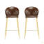 Tabouret de bar en similicuir Kira