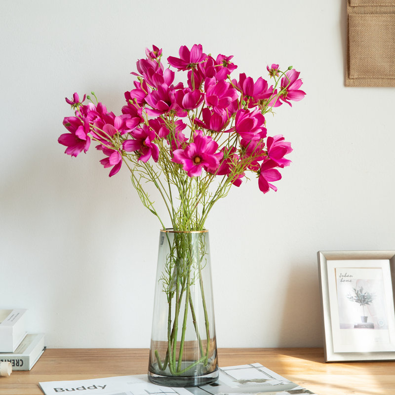Arrangement floral soie de marguerite, Rose