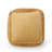 Spongy Microfiber Square Pouf, Yellow