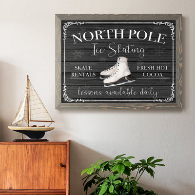 «North Pole Ice Skating», reproduction d'art sur toile