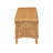 Bali & Pari Blacine Bohemian Rattan Accent Bench With Scallop Border